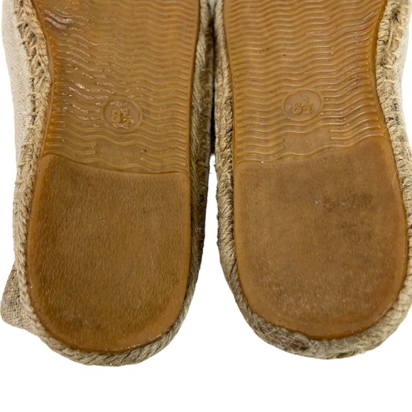 SOLUDOS Espadrille Canvas Beige Wink Winking Eye Flats Slip On Loafers Shoes 8.5 - Picture 16 of 16